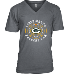 Green Bay Packers NFL Pro Line Green Firefighter Men's V-Neck Men's V-Neck - HHHstores