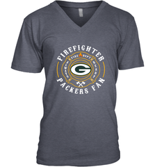 Green Bay Packers NFL Pro Line Green Firefighter Men's V-Neck Men's V-Neck - HHHstores
