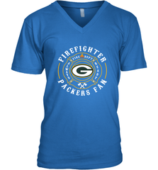 Green Bay Packers NFL Pro Line Green Firefighter Men's V-Neck Men's V-Neck - HHHstores