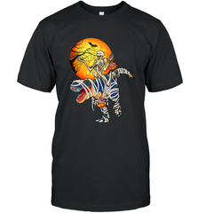Skeleton Riding T Rex Funny Halloween Men's T-Shirt Men's T-Shirt - HHHstores