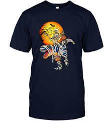 Skeleton Riding T Rex Funny Halloween Men's T-Shirt Men's T-Shirt - HHHstores
