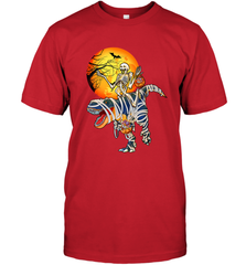 Skeleton Riding T Rex Funny Halloween Men's T-Shirt Men's T-Shirt - HHHstores
