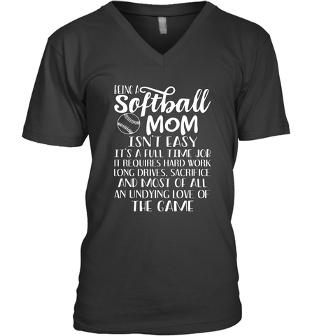 Being A Softball Mom Isnt Easy Men's V-Neck Men's V-Neck / Black / S Men's V-Neck - HHHstores