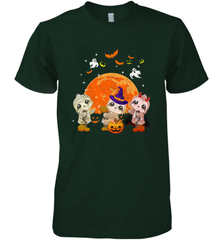 Three Sloths Halloween T shirt Mummy Pumpkin Moon Men's Premium T-Shirt Men's Premium T-Shirt - HHHstores