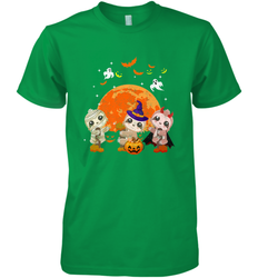 Three Sloths Halloween T shirt Mummy Pumpkin Moon Men's Premium T-Shirt