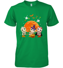 Three Sloths Halloween T shirt Mummy Pumpkin Moon Men's Premium T-Shirt Men's Premium T-Shirt - HHHstores