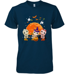 Three Sloths Halloween T shirt Mummy Pumpkin Moon Men's Premium T-Shirt Men's Premium T-Shirt - HHHstores