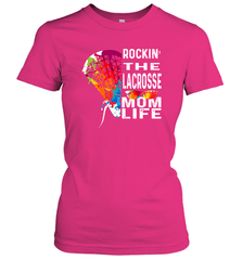 Lacrosse Rockin The Mom Life Women's T-Shirt Women's T-Shirt - HHHstores