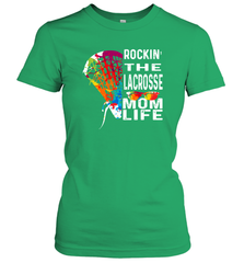 Lacrosse Rockin The Mom Life Women's T-Shirt Women's T-Shirt - HHHstores