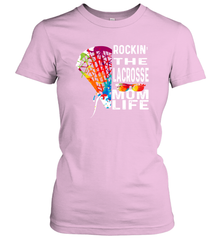 Lacrosse Rockin The Mom Life Women's T-Shirt Women's T-Shirt - HHHstores