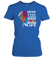 Lacrosse Rockin The Mom Life Women's T-Shirt Women's T-Shirt - HHHstores