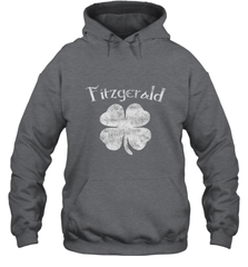 Vintage Fitzgerald Irish Shamrock St Patty's Day Hooded Sweatshirt Hooded Sweatshirt - HHHstores