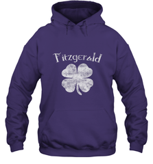 Vintage Fitzgerald Irish Shamrock St Patty's Day Hooded Sweatshirt Hooded Sweatshirt - HHHstores