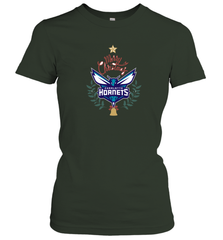 NBA Charlotte Hornets Logo merry Christmas gilf Women's T-Shirt Women's T-Shirt - HHHstores