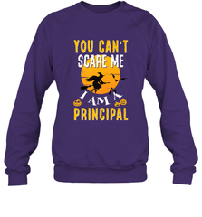 You Can't Scare Me Principal Quote Halloween Funny Costume Crewneck Sweatshirt Crewneck Sweatshirt - HHHstores