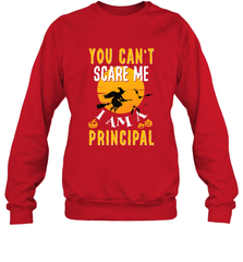 You Can't Scare Me Principal Quote Halloween Funny Costume Crewneck Sweatshirt Crewneck Sweatshirt - HHHstores