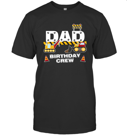 Dad Birthday Crew For Construction Birthday Party Gift Men's T-Shirt Men's T-Shirt / Black / S Men's T-Shirt - HHHstores