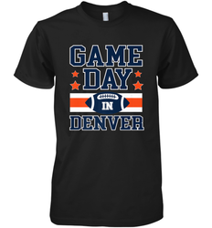 NFL Denver Co Game Day Football Home Team Colors Men's Premium T-Shirt