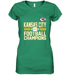 Kansas City Sideline Football _ The City Of Champions LIV Women's V-Neck T-Shirt Women's V-Neck T-Shirt - HHHstores