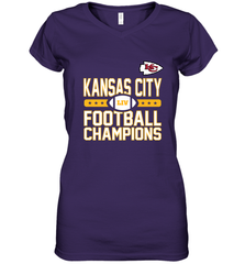 Kansas City Sideline Football _ The City Of Champions LIV Women's V-Neck T-Shirt Women's V-Neck T-Shirt - HHHstores
