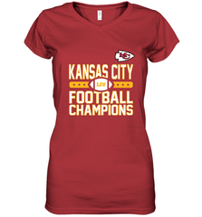 Kansas City Sideline Football _ The City Of Champions LIV Women's V-Neck T-Shirt Women's V-Neck T-Shirt - HHHstores
