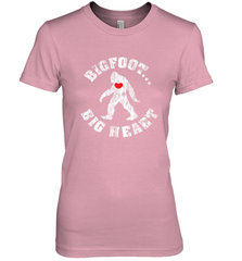 Bigfoot Heart Valentine's Day Lover Art Graphics Great Gift Women's Premium T-Shirt Women's Premium T-Shirt - HHHstores