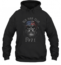 Old Man Club_ Established 1971 Hooded Sweatshirt