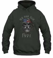 Old Man Club_ Established 1971 Hooded Sweatshirt Hooded Sweatshirt - HHHstores