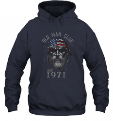 Old Man Club_ Established 1971 Hooded Sweatshirt