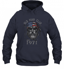 Old Man Club_ Established 1971 Hooded Sweatshirt Hooded Sweatshirt - HHHstores