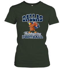 Dallas Thanksgiving Day Funny Turkey Playing Texas Football Premium T Shirt Women's T-Shirt Women's T-Shirt - HHHstores