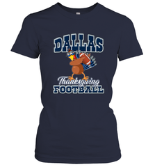 Dallas Thanksgiving Day Funny Turkey Playing Texas Football Premium T Shirt Women's T-Shirt Women's T-Shirt - HHHstores