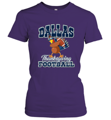 Dallas Thanksgiving Day Funny Turkey Playing Texas Football Premium T Shirt Women's T-Shirt Women's T-Shirt - HHHstores