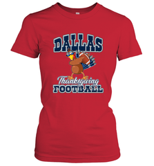 Dallas Thanksgiving Day Funny Turkey Playing Texas Football Premium T Shirt Women's T-Shirt Women's T-Shirt - HHHstores