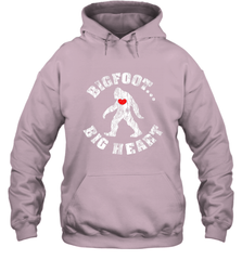 Bigfoot Heart Valentine's Day Lover Art Graphics Great Gift Hooded Sweatshirt Hooded Sweatshirt - HHHstores