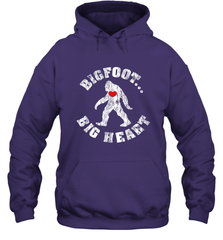Bigfoot Heart Valentine's Day Lover Art Graphics Great Gift Hooded Sweatshirt Hooded Sweatshirt - HHHstores