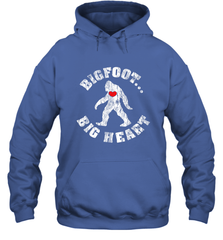 Bigfoot Heart Valentine's Day Lover Art Graphics Great Gift Hooded Sweatshirt Hooded Sweatshirt - HHHstores