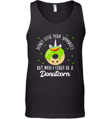 Donutcorn Funny Cute Donut Unicorn Irish St Patrick's Day Men's Tank Top Men's Tank Top - HHHstores
