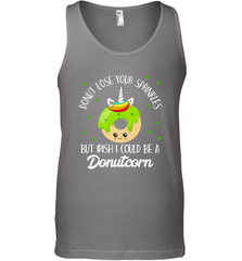 Donutcorn Funny Cute Donut Unicorn Irish St Patrick's Day Men's Tank Top Men's Tank Top - HHHstores