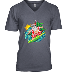 Christmas in July Santa Claus Hawaiian Surfing Gift Surf Men's V-Neck Men's V-Neck - HHHstores