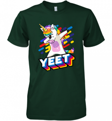 Colorful Dabbing Dancing Unicorn Celebration Yeet Men's Premium T-Shirt Men's Premium T-Shirt - HHHstores