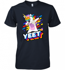 Colorful Dabbing Dancing Unicorn Celebration Yeet Men's Premium T-Shirt Men's Premium T-Shirt - HHHstores