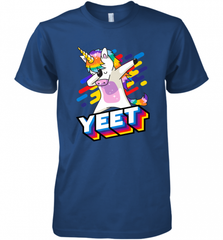 Colorful Dabbing Dancing Unicorn Celebration Yeet Men's Premium T-Shirt Men's Premium T-Shirt - HHHstores