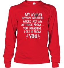 HOCKEY My Mom Always Wonders Long Sleeve T-Shirt Long Sleeve T-Shirt - HHHstores