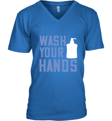 Wash your hands 01 Men's V-Neck Men's V-Neck - HHHstores