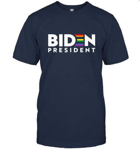 Joseph Biden For President T Shirt_ LGBT Gay Pride Rainbow Men's T-Shirt