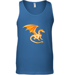 Beautiful Mystical Dragon Orange Fire Silhouette Premium T Shirt77 Men's Tank Top Men's Tank Top - HHHstores