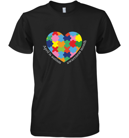 April is autism awareness month T shirt Men's Premium T-Shirt Men's Premium T-Shirt / Black / XS Men's Premium T-Shirt - HHHstores