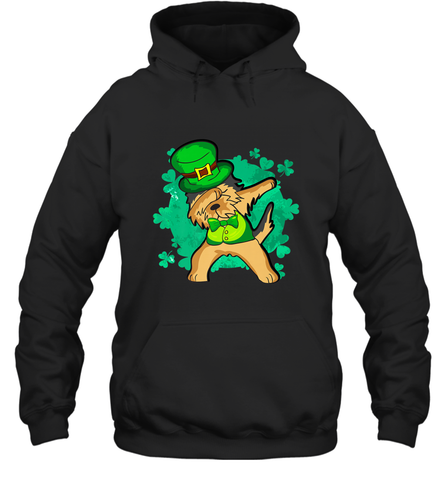 Dabbing Irish Terrier Dog Leprechaun St Patricks Day Ireland Hooded Sweatshirt Hooded Sweatshirt / Black / S Hooded Sweatshirt - HHHstores