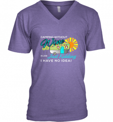 Camping Without Wine Funny Men's V-Neck Men's V-Neck - HHHstores